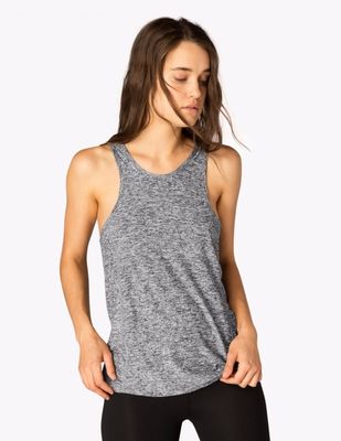 New design back keyhole gym women loose tank top
