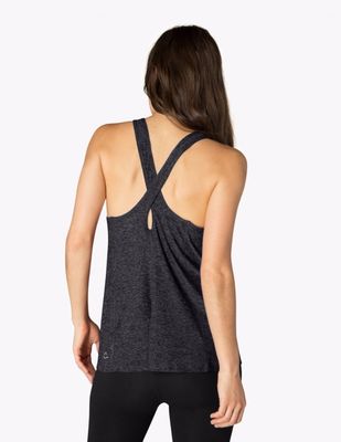 New design back keyhole gym women loose tank top