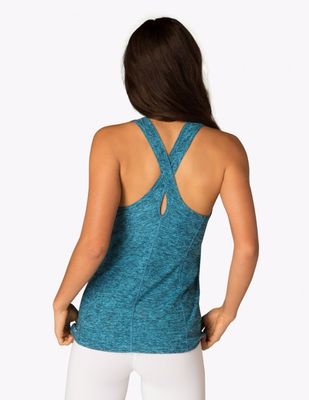 New design back keyhole sleeveless running tank tops women