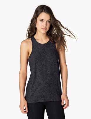 New design back keyhole sleeveless running tank tops women