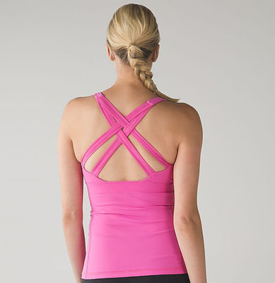 Ladies tops SUPPLEX nylon spandex/LYCRA tops ladies' lycra top