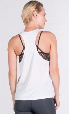 Racerback design yoga tank top four way stretch custom made yoga tank tops