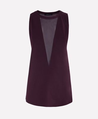 High quality front sexy mesh decorated tank top hot girls sexy tank top