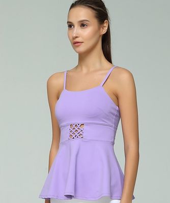 Sexy front criss cross tank top girls cute tank top with cross