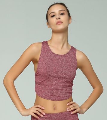 Active wear high performance sexy X back workout crop top