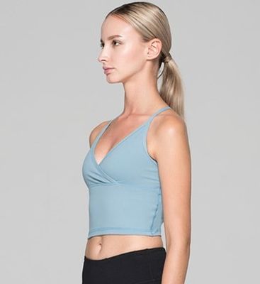 OEM top quality sexy V neck designed workout crop top