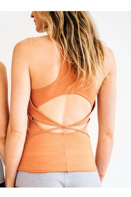 Fashionable custom made cheap gym top back strappy custom gym tank top