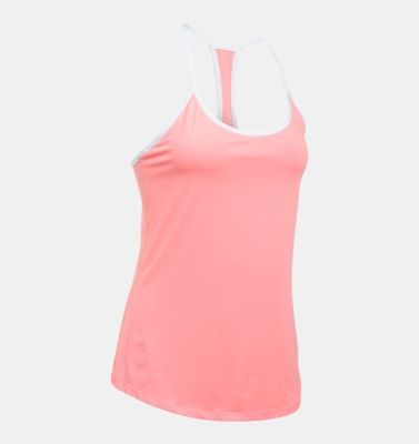 Open hole performance back mesh panel women sport tank top