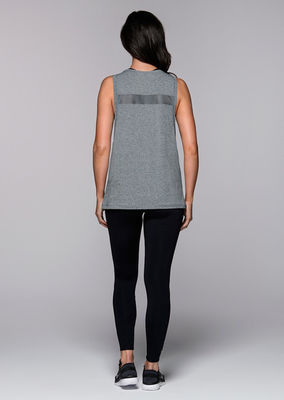 work out apparel woman mesh panel loose sexy women tank top