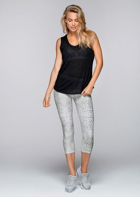 High quality mesh panel back cut out yoga wear women sexy tank top