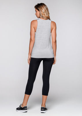 Wholesale fashion yoga clothing mesh panel workout tank top