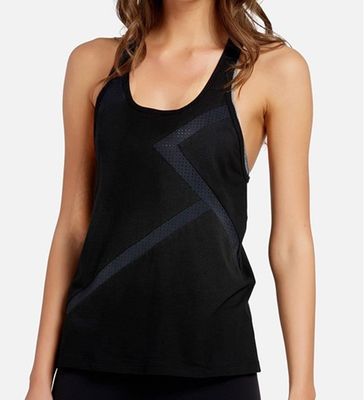 custom brand breathable scoop neckline fitness gym tank top