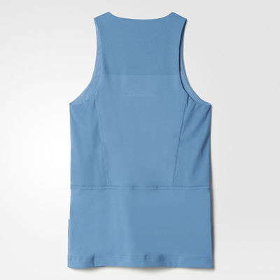 Hot selling custom print reflective detail woman fitness sport tank top