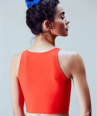 Good quality SUPPLEX nylon spandex four way stretch custom crop top