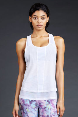 Cool&power mesh racer back tank top relaxed fit youth custom fitness wear