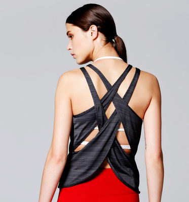 Maximum support and comfort high quality tank top gym yoga tops with built in bra