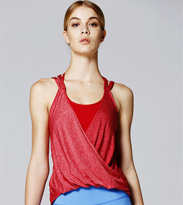 Maximum support and comfort high quality tank top gym yoga tops with built in bra