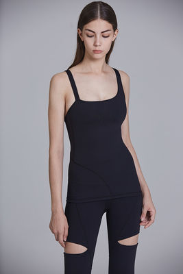 With interconnected back straps tank top women gym yoga