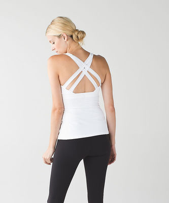 strappy-back scoop-neck with with removable bust cup womens active wear tops