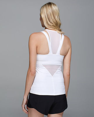 Women gym clothing with mesh decoration gym top women