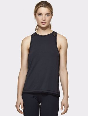 Hot sale wholesale active wear mesh panel workout tank top