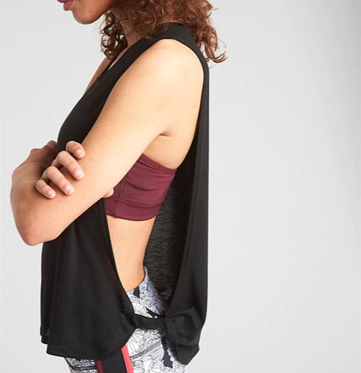 women loose tank top sleeveless breathable yoga loose tank top