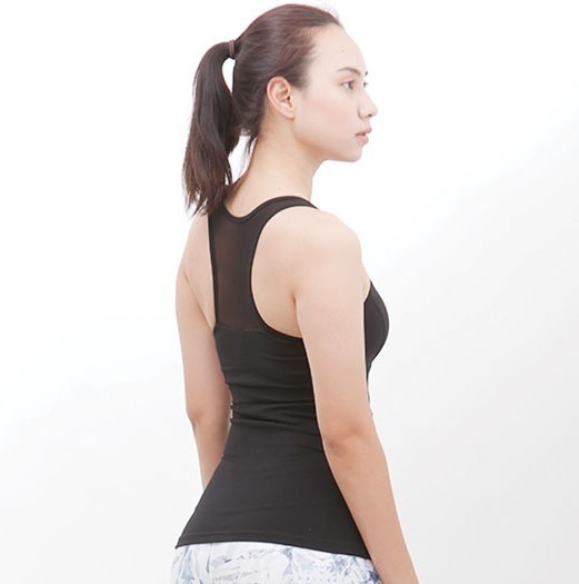 2018 professional sexy mesh athletic wear women yoga tank tops