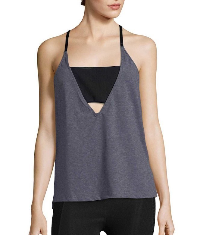 Wholesale women 2 in 1 gym vest sports wear built in bra tank top