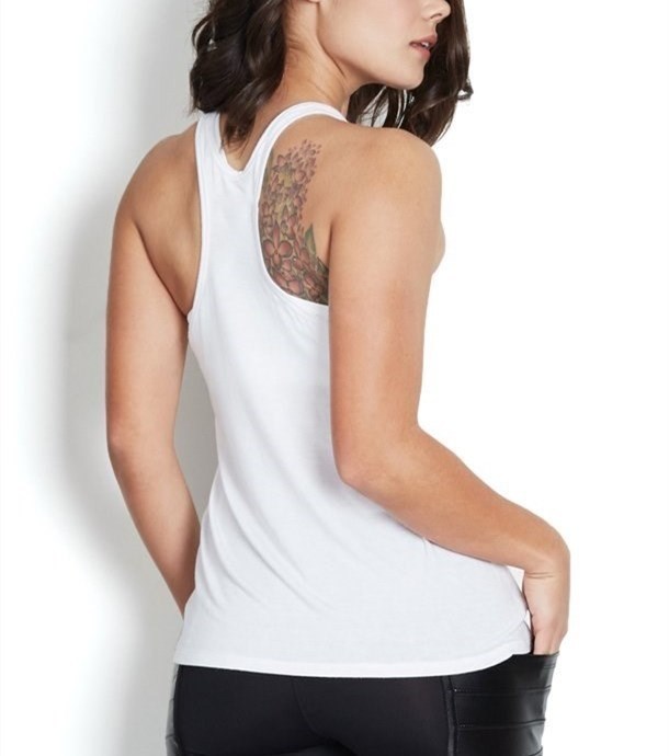 Classic white plain comfort womens yoga wear tank tops workout