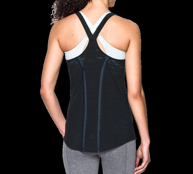 Hot sexy mesh decorated sports tank top women sports top