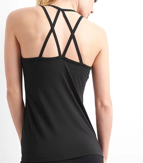 gym singlet top Breathe strappy gym tank top singlet