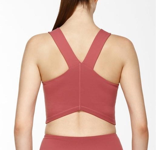 With removable paddings fitness crop top dry fit fitness tank top