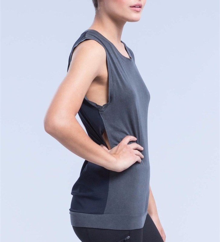 Nylon performance moisture wicking fitness top dri fit tank top