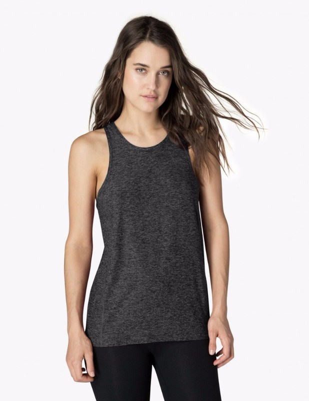 New design back keyhole woman sleevelsee custom tank top