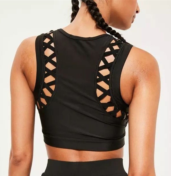 OEM custom brand back unique cut out wholesale woman sexy crop top