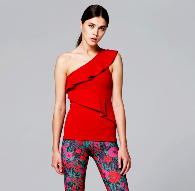 Fitness wear for gym/training, yoga, studio workouts private label ladies fancy top