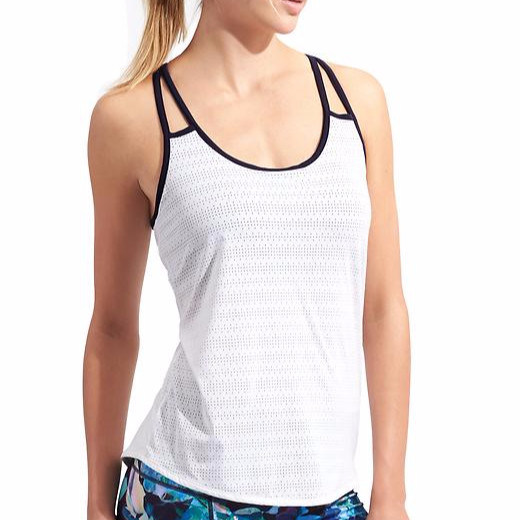 Women work out clothing built-in bra for throw-on-and-go HIGH COVERAGE women gym wear tank
